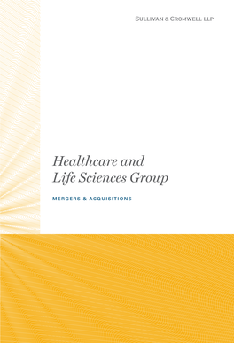 Healthcare and Life Sciences Group