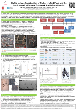 Stable Isotope Investigation of Mother