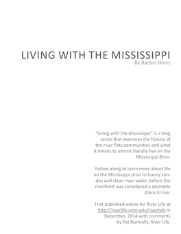 Living with the Mississippi: the Bohemian Flats