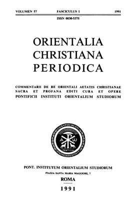 Orientalia Christiana Periodica