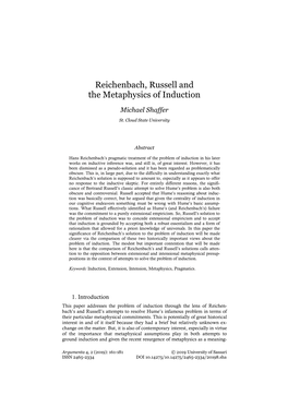 Reichenbach, Russell and the Metaphysics of Induction