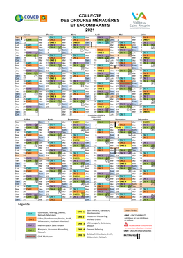 Collecte Des Ordures Ménagères Et Encombrants 2021