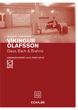 VÍKINGUR ÓLAFSSON Glass, Bach & Brahms