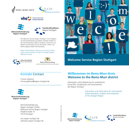 Service Region Stuttgart Willkommen Im Rems-Murr-Kreis Welcome To