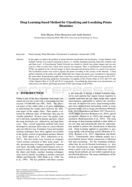 Deep Learning-Based Method for Classifying and Localizing Potato Blemishes