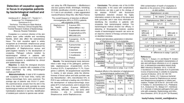 Detection of Causative Agents in Focus in Erysipelas Patients By