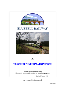 Teachers Info Pack