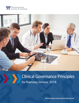 Clinical Governance Principles for Pharmacy Services 2018