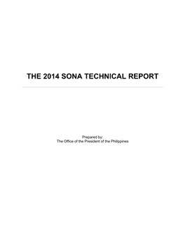 The 2014 Sona Technical Report