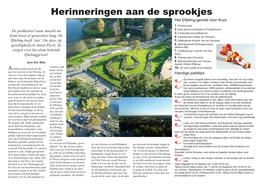 Herinneringen Aan De Sprookjes Het Efteling-Gevoel Voor Thuis: 1