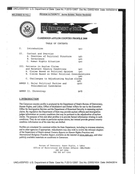 C. Challenges to Adjudicating Asylum Claims (P9) ANNEX T