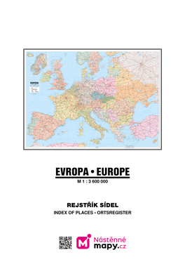 Evropa•Europe M 1 : 3 600 000