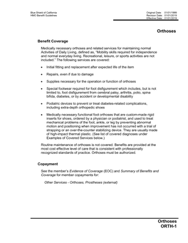 HMO Benefit Guidelines Revision Date: 01/01/2019 Effective Date: 01/01/2019