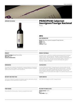 PRINCIPIUM Cabernet Sauvignon/Touriga Nacional Tinto