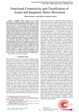 Functional Connectivity and Classification of Actual and Imaginary Motor Movement