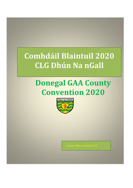 Donegal GAA County Convention 2020