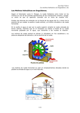 José Saíz Valero Los Molinos Hidráulicos De Enguídanos. Doc 1