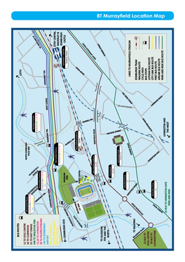 BT Murrayfield Location Map CASTLE EDINBURGH EDINBURGH WAVERLEY & WAVERLEY