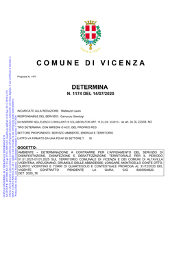 Determina a Contrarre 1174 Del 14/07/2020