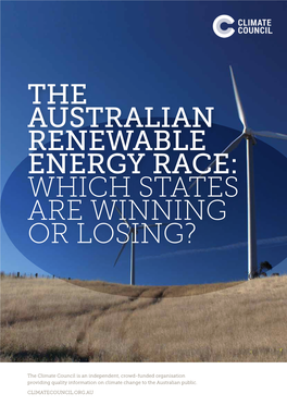 The Australian Renewable Energy Race: Which States Are Winning Or Losing?