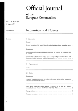 Official Journal of the European Communities