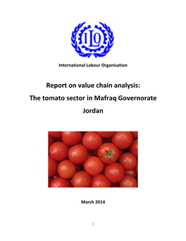 Report on Value Chain Analysis: the Tomato Sector in Mafraq Governorate Jordan