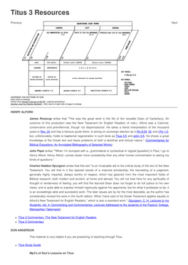 Titus 3 Resources