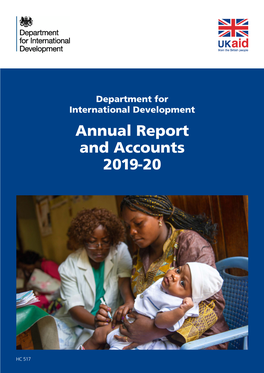 Department for International Development Annual Report and Accounts 2019-20