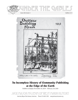 Under the Gables Volume XXIII, Number 4 Fall/Winter 2019
