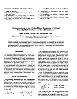 Regioselectivity in the Trimethylsilyl Thioketone with 1,3-Butadienes