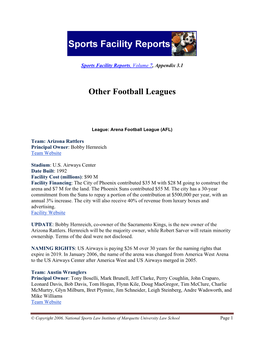 Other Football Leagues