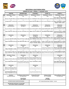 Western & Southern Open