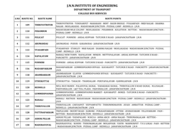 J.N.N.Institute of Engineering Department of Transport College Bus Services