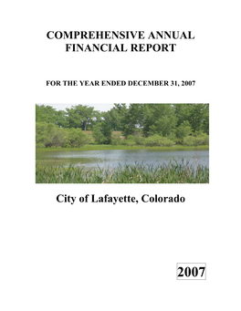 Comprehensive Annual Financial Report