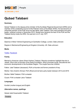 Qubad Talabani