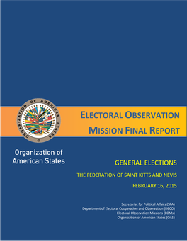 ELECTORAL OBSERVATION MISSION FINAL REPORT General