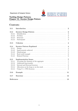 Iterator Design Pattern Copyright C 2016 by Linda Marshall and Vreda Pieterse