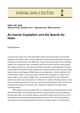 An Iranian Capitalism and the Search for Islam