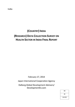 (Country)India (Research)Data Collection