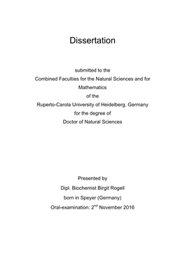 Dissertation