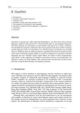 8. Classifiers