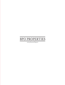 Bpo Properties Ltd