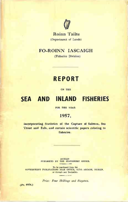 Report Sea and Inland Fisheries