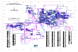 Columbus, Indiana City Map Of