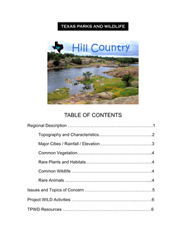 Hill Country Is Located in Central Texas