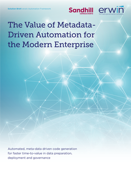 The Value of Metadata- Driven Automation for the Modern Enterprise