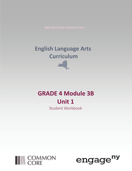 GRADE 4 Module 3B Unit 1 Student Workbook