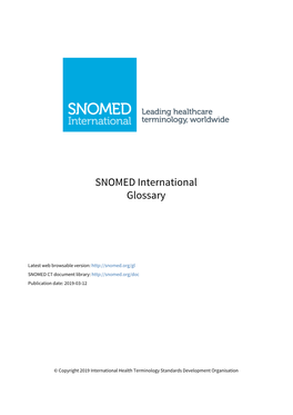 SNOMED Glossary (2019-03-12)