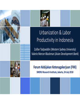 Urbanization & Labor Productivity in Indonesia