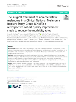 The Surgical Treatment of Non-Metastatic